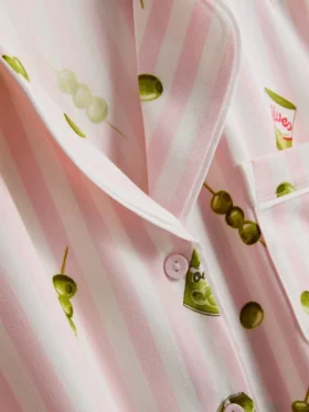 Pyjamasser med print i boyfriend-stil