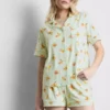 Pyjamasser med print i boyfriend-stil