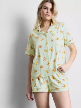 Pyjamasser med print i boyfriend-stil