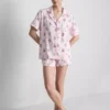 Pyjamasser med print i teddy-boyfriend-stil