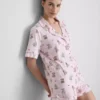 Pyjamasser med print i teddy-boyfriend-stil