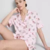 Pyjamasser med print i teddy-boyfriend-stil