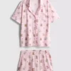 Pyjamasser med print i teddy-boyfriend-stil
