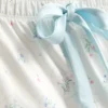 Pyjamasser med printet satin-sløjfe-cami