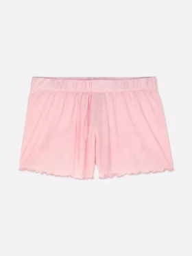 Pyjamasser-shorts i jersey med lettuce-kant
