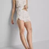 Pyjamasser-shorts med blomsterprint