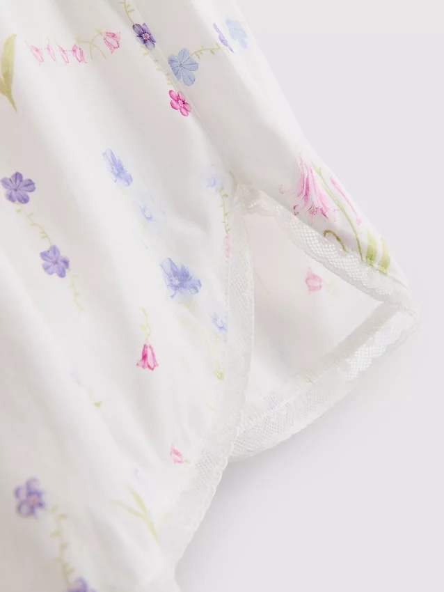Pyjamasser-shorts med blomsterprint