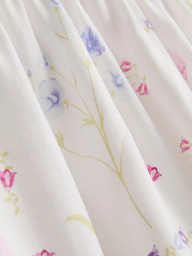 Pyjamasser-shorts med blomsterprint