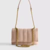 Quiltet crossbody-taske med kæde