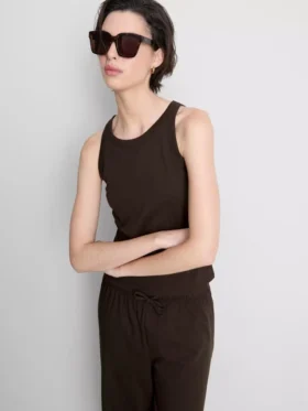 Racerback-tanktop i bomuld