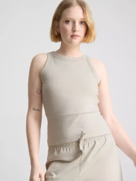 Racerback-tanktop i bomuld