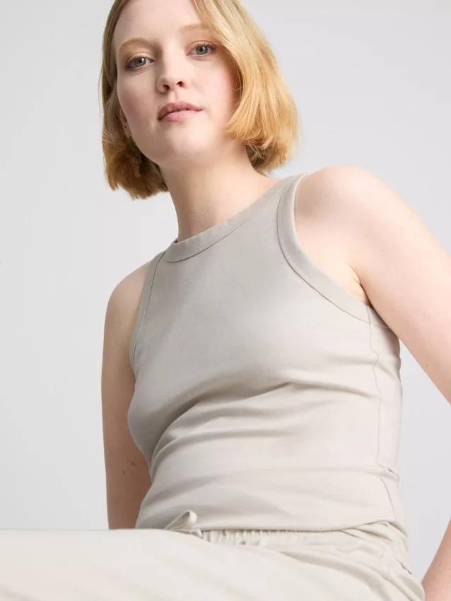 Racerback-tanktop i bomuld