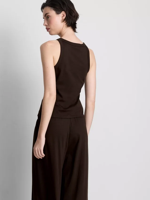Racerback-tanktop i bomuld