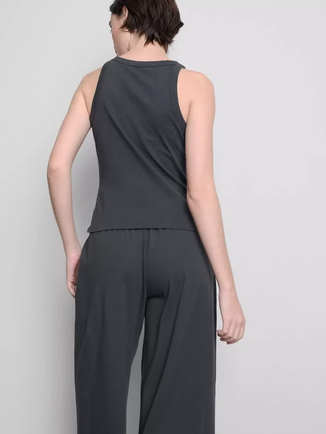 Racerback-tanktop i bomuld