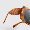 Rektangulære solbriller i skildpaddemønster