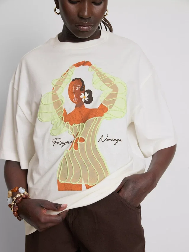 Reyna Noriega oversized bomuldst-shirt