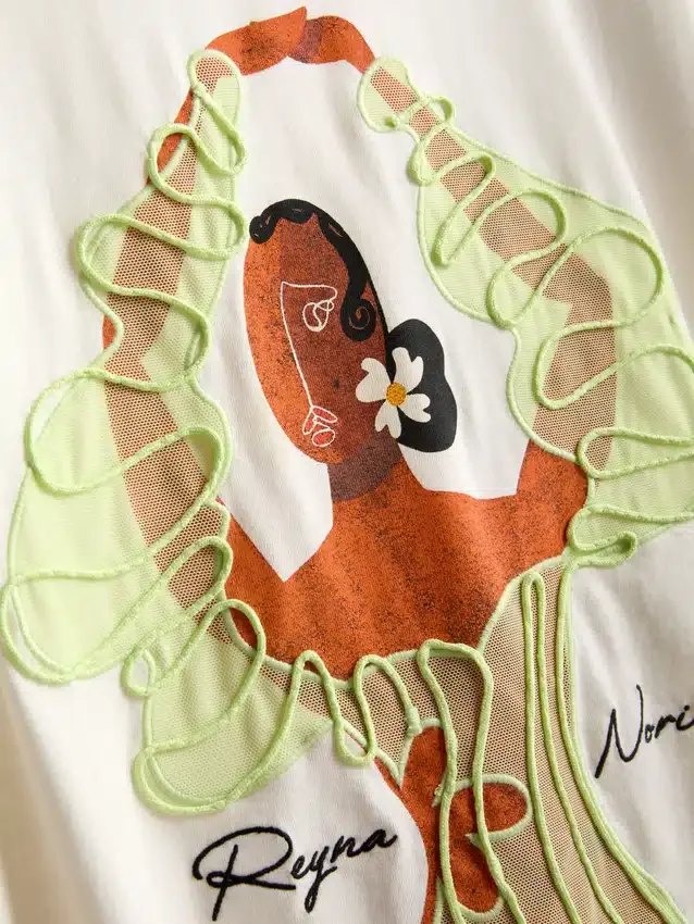 Reyna Noriega oversized bomuldst-shirt
