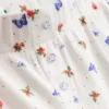 Ribbede pyjamasser med sommerfuglemotiv
