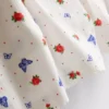 Ribbede pyjamasser med sommerfuglemotiv