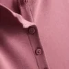 Ribbet bluse med knapper, med højt bomuldsindhold