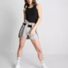 Ribbet racerback-tanktop med højt bomuldsindhold