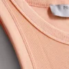 Ribbet racerback-tanktop med højt bomuldsindhold