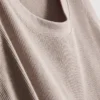 Ribbet tanktop i bomuldsblanding