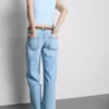 Ribbet tanktop med indbygget bh