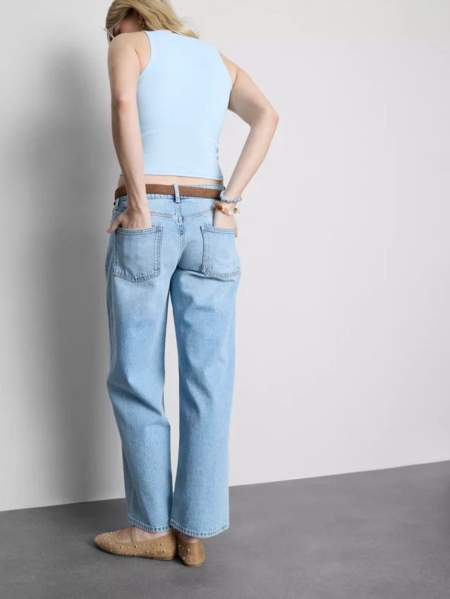 Ribbet tanktop med indbygget bh