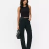Ribbet tanktop med racerryg