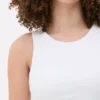 Ribbet tanktop med racerryg