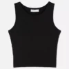 Ribbet tanktop med racerryg