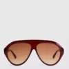 Robuste solbriller i aviator-stil