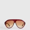 Robuste solbriller i aviator-stil