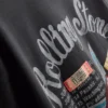 Rolling Stones-skjorte-kjole med grafisk print