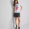 Rolling Stones-T-shirt i bomuld med grafisk print