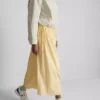 Rynket midi-nederdel
