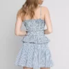 Rynket peplum-cami-top i gingham