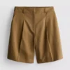 Safari-bermudashorts i bomuldsblanding
