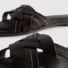 Sandaler i vævet imiteret læder