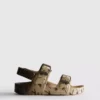 Sandaler med dobbelt spænde og print