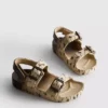 Sandaler med dobbelt spænde og print