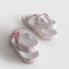 Sandaler med dobbelt spænde og print