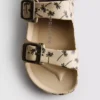 Sandaler med dobbelt spænde og print
