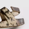 Sandaler med dobbelt spænde og print