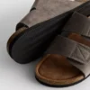 Sandaler med to remme og tyk sål