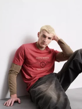 Santa Monica kortærmet T-shirt