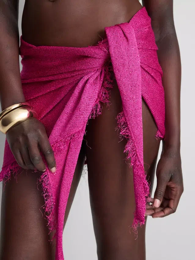 Sarong med pailletter og kvaster