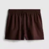 Shorts i bomuldsblanding med elastisk talje