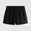 Shorts i bomuldsblanding med elastisk talje